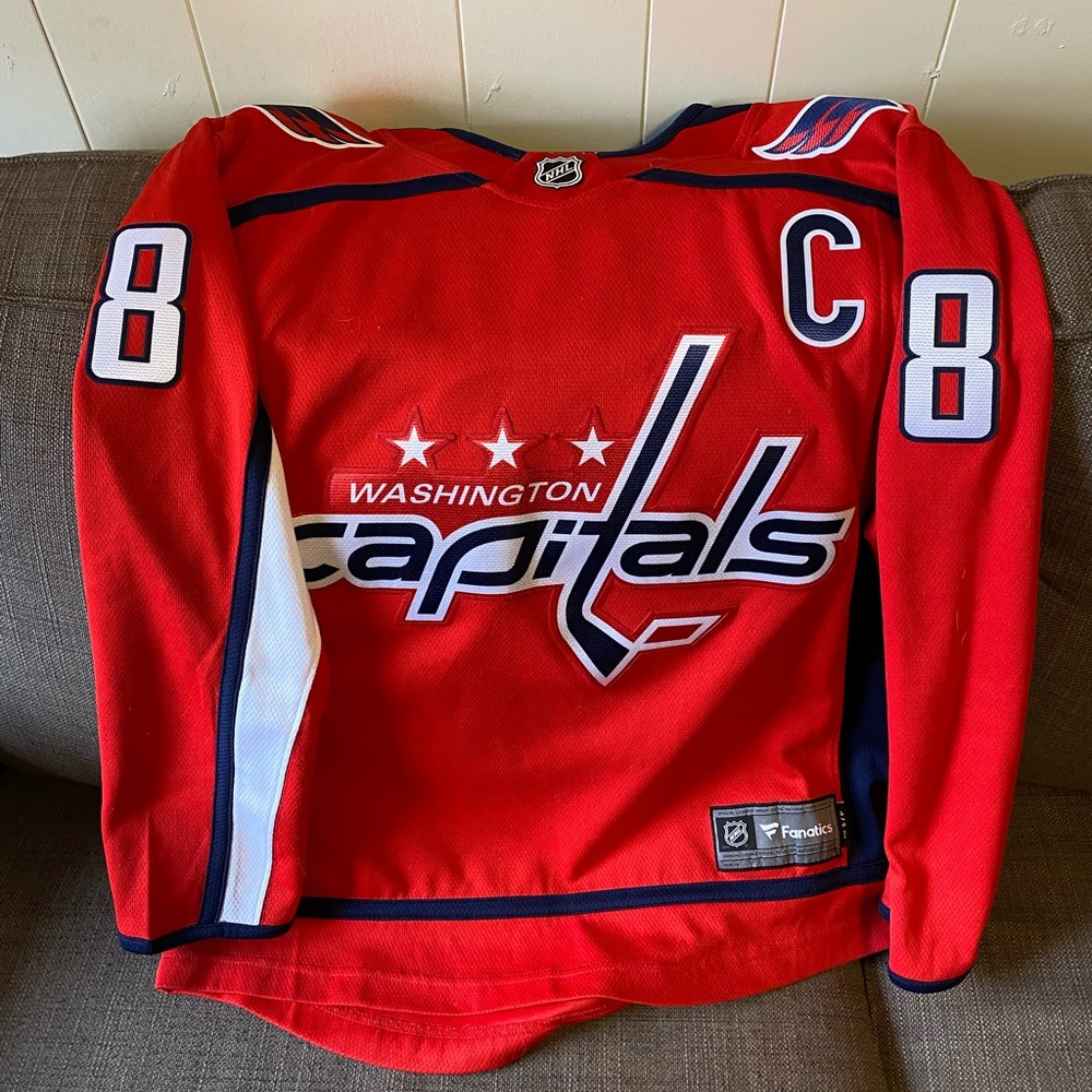 Washington capitals ovechkin #8 captain jersey